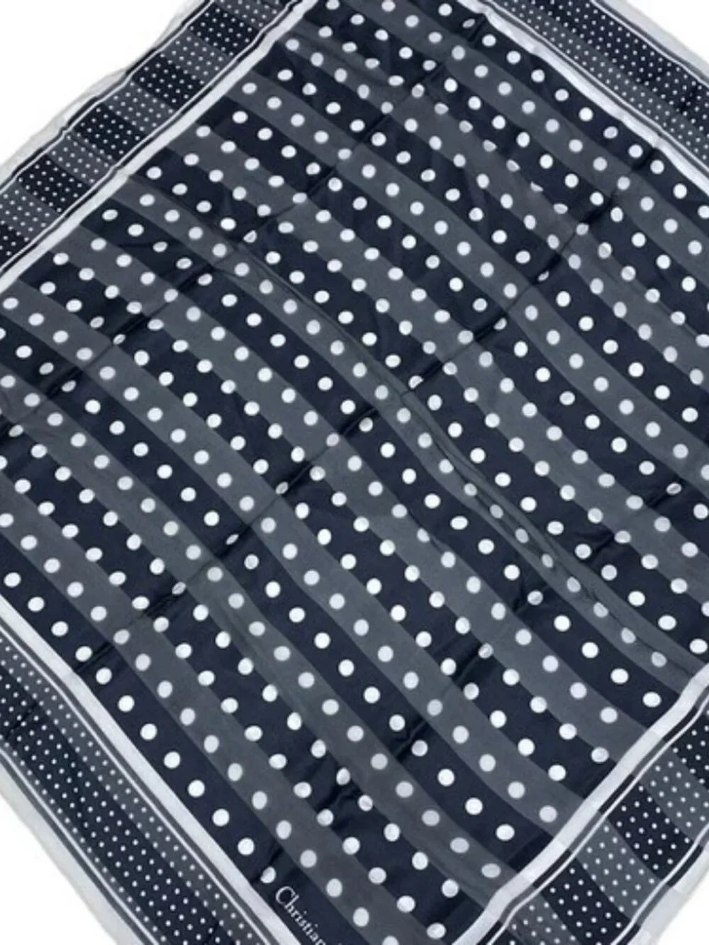 DIOR/ChristianDior - Black White Scarf